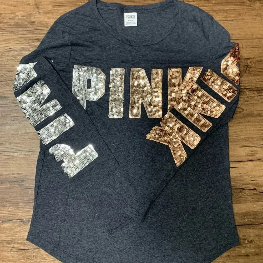 VS PINK OMBRÉ BLING OUTFIT SET S - Picture 7 of 9